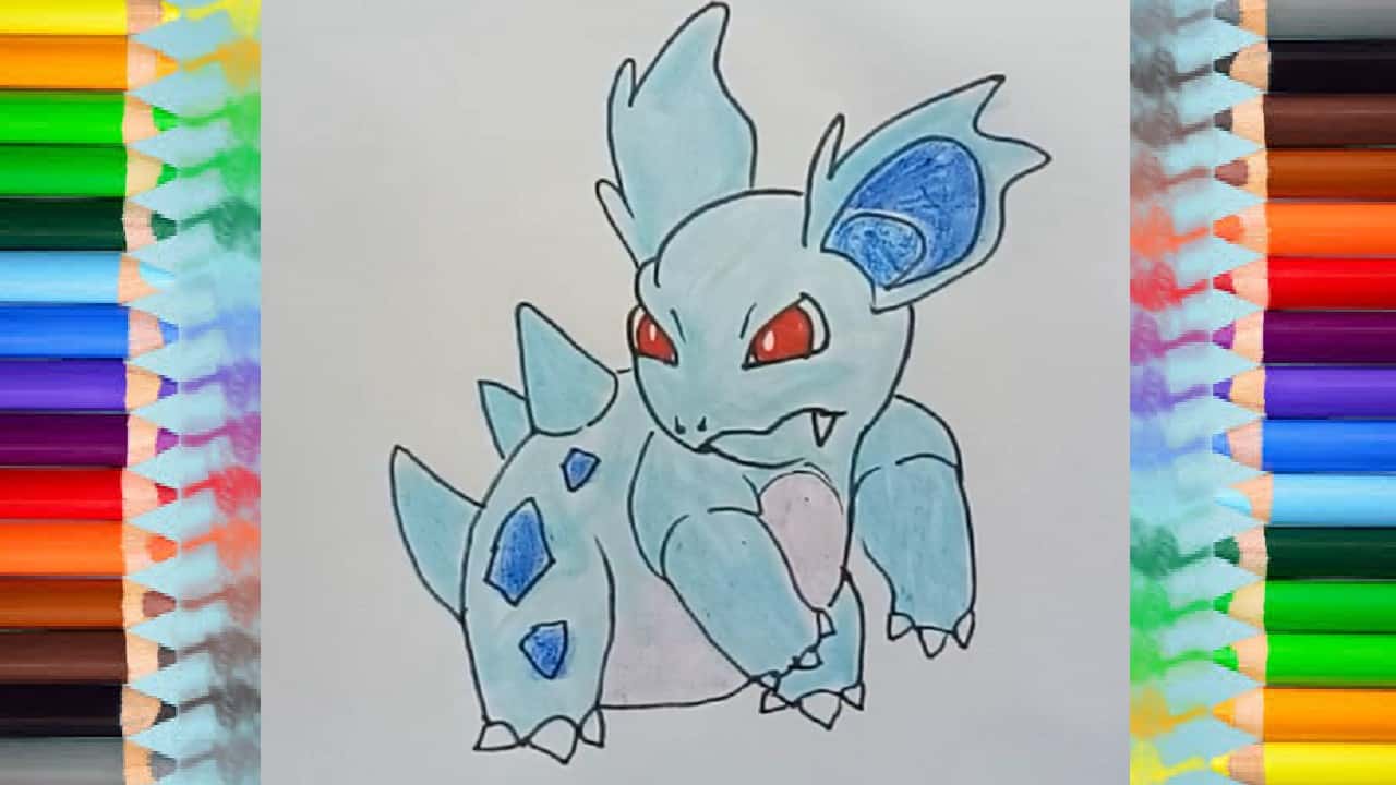 How to draw Nidorina from pokemon – Pokemon drawing