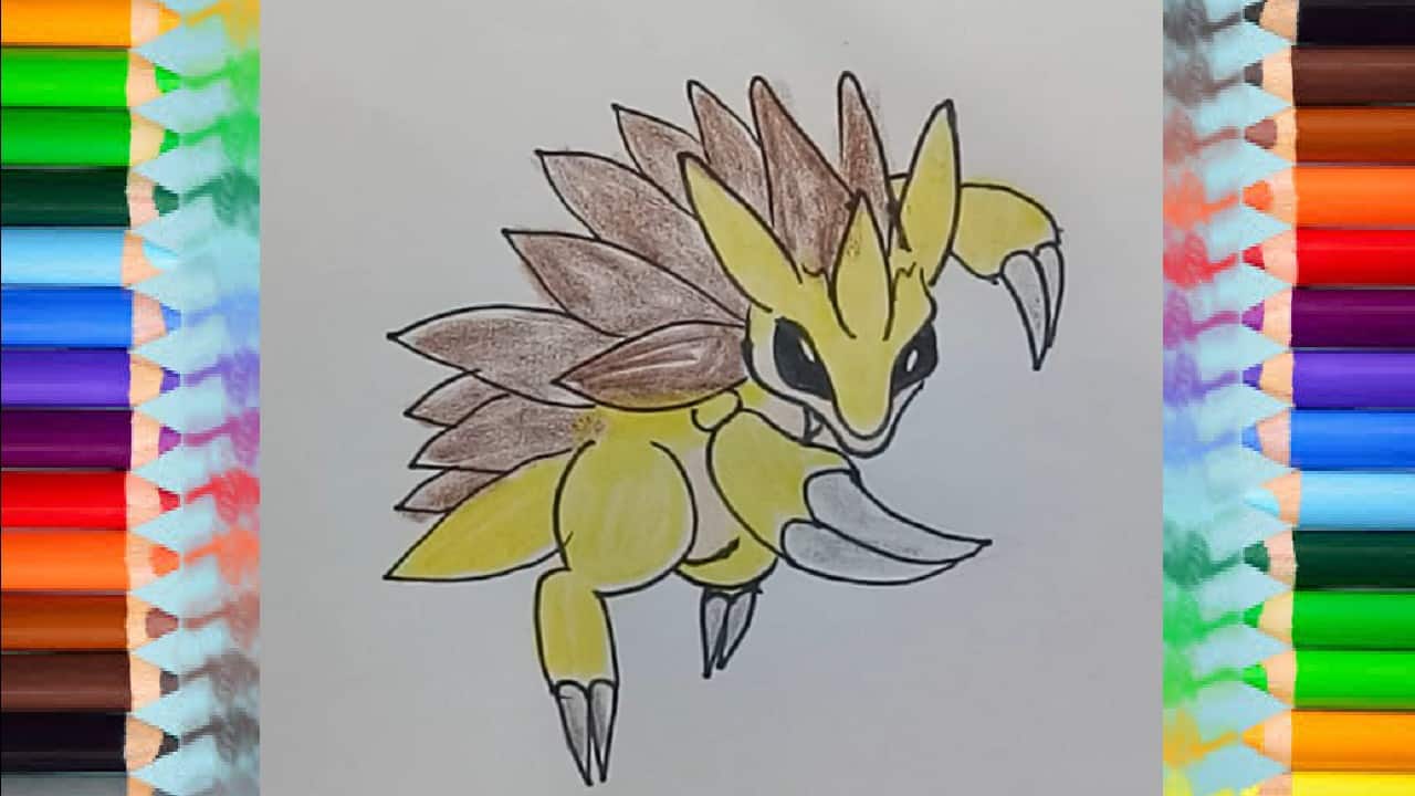 How to Draw Sandslash from pokemon – Pokemon drawing