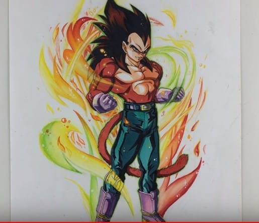 How To Draw Vegeta Super Saiyan 4 | Step By Step Tutorial!