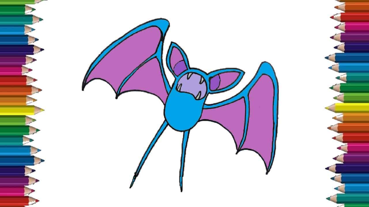 how to draw Zubat from Pokemon – Pokemon drawing