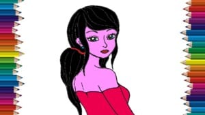 how to draw miraculous ladybug beautiful girl drawing