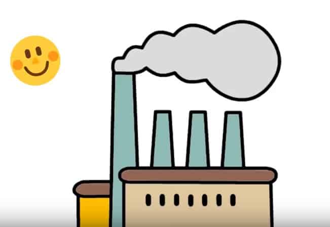 How to draw a factory easy step by step | Easy drawing for kids