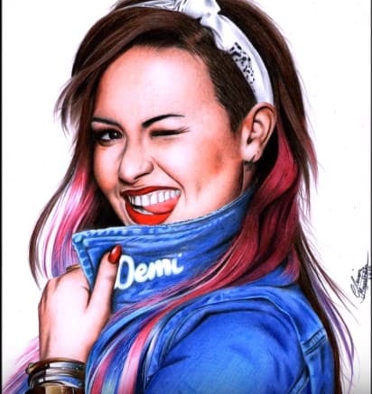 How to draw demi lovato step by step | Celebrity drawings