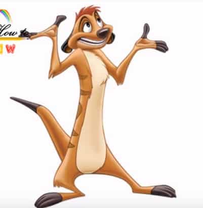 How to draw timon from The lion king | Lion king drawings