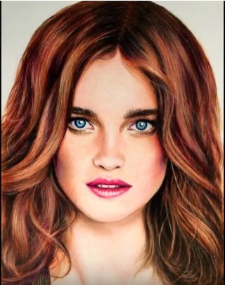 Natalia Vodianova drawing by pencil | Speed drawing
