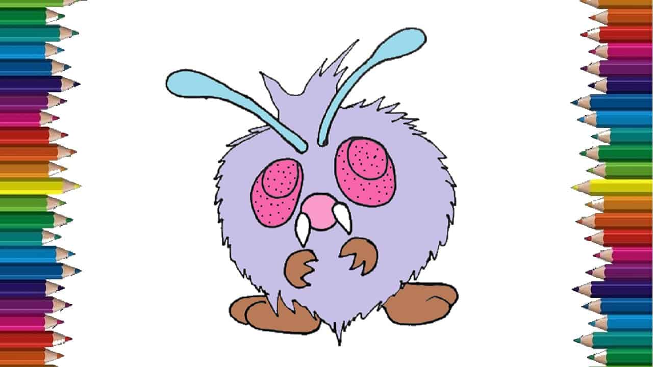 How to draw Venonat from pokemon | Pokemon drawing