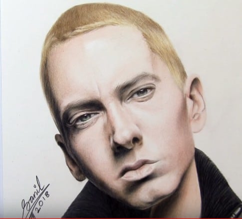 How to draw eminem step by step – Celebrity drawings