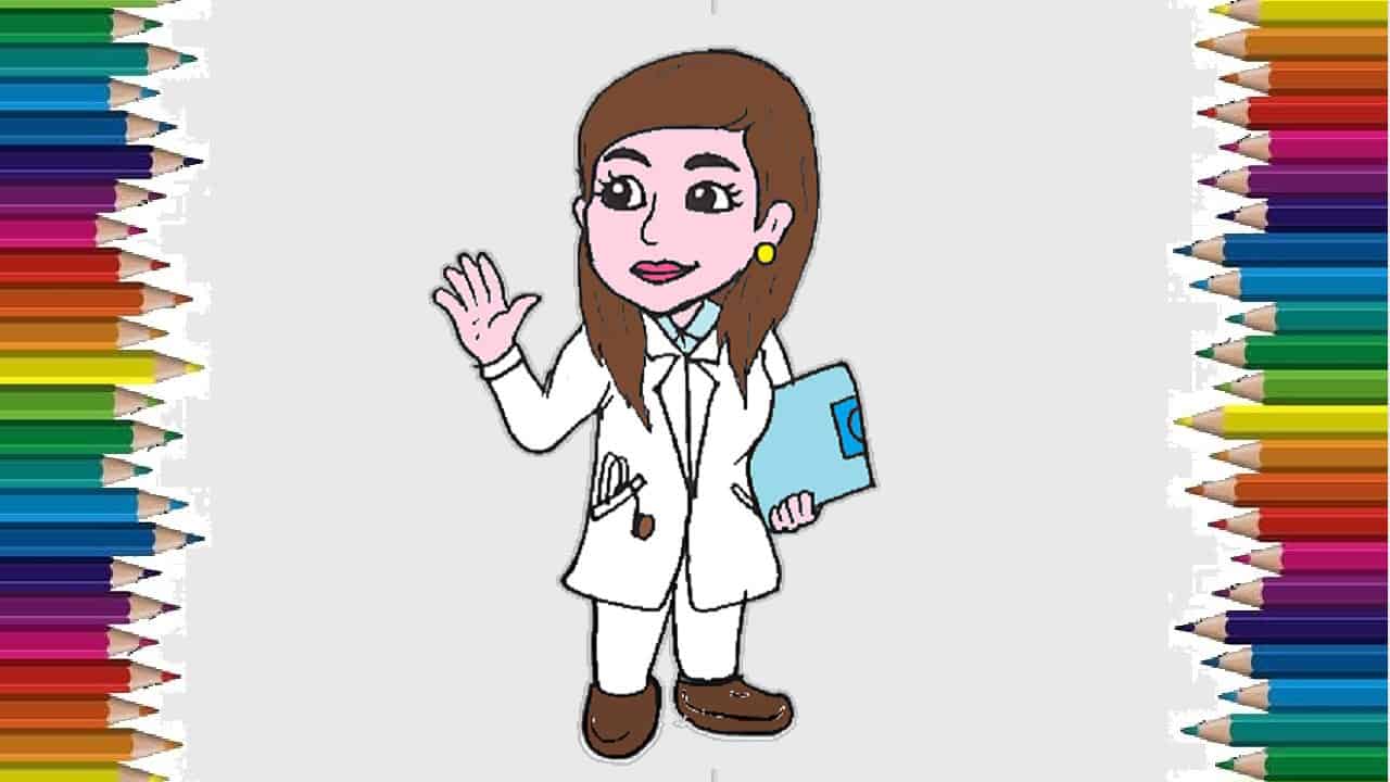 How to draw a doctor step by step | Easy drawings for beginners