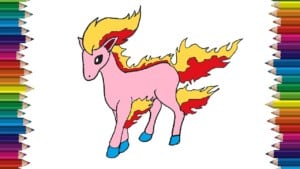 How to draw Ponyta from Pokemon