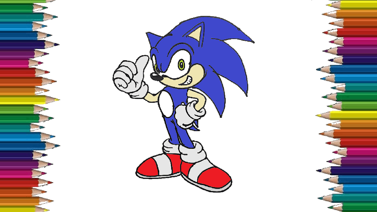 How to draw a sonic the hedgehog easy | Sonic drawing step by step for kids