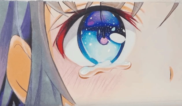 How to Draw Anime Eyes step by step