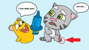 My Talking Tom 2 Shorts Tom's Foot Hurts drawing - Talking tom drawing easy for beginners