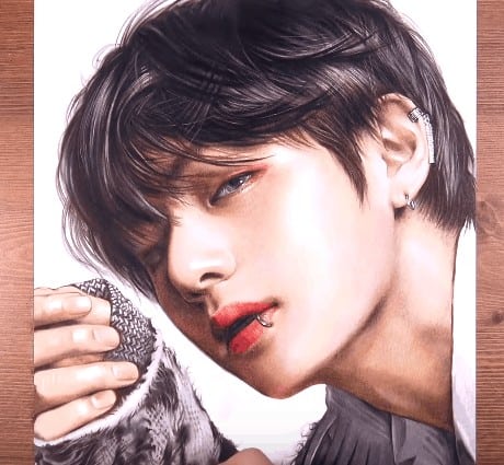 How to draw BTS: V (Taehyung) | pencil drawings