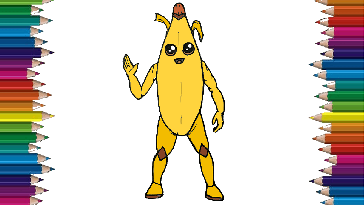 How to draw peely from fortnite | Fortnite drawing easy
