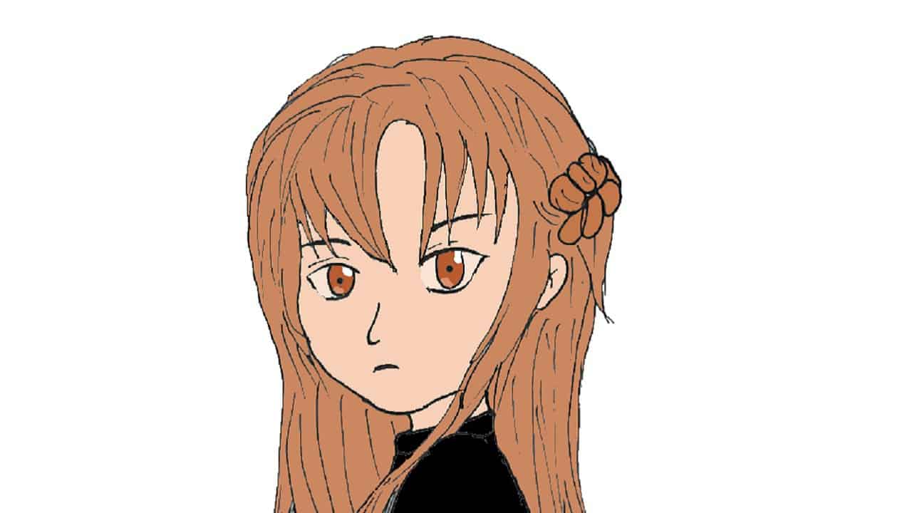How to Draw Asuna Yuuki from sword art online step by step