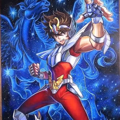 How to draw Pegasus Seiya from Saint Seiya