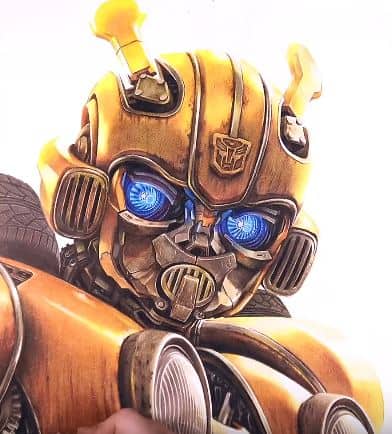 How to draw Bumblebee from Transformers