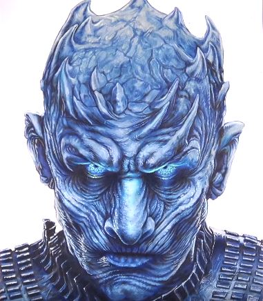 How to draw Night King from Game of Thrones