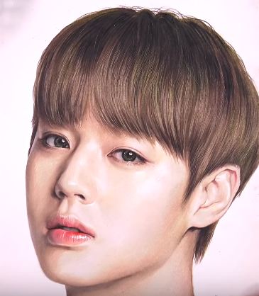 How to draw Park Ji Hoon from the K-pop boy group Wanna One