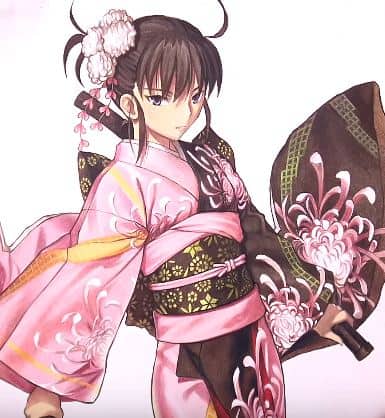 How to draw Ryougi Shiki from mobile game ‘Fate/Grand Order’