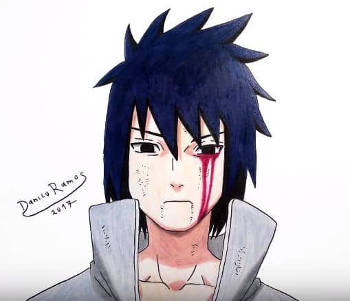 How to draw Sasuke from Naruto Shippuden