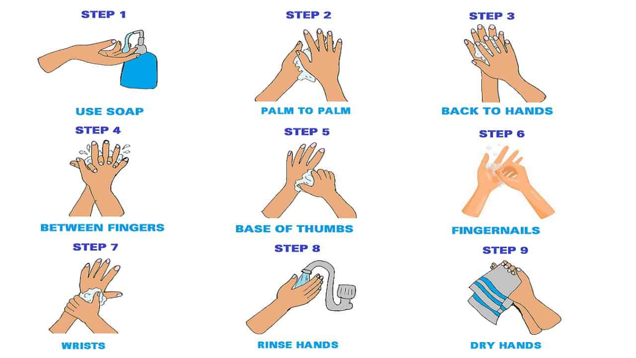 How to wash yours hands STEP BY STEP | And Easy drawing