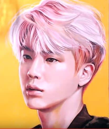How to draw BTS : Jin by pencil