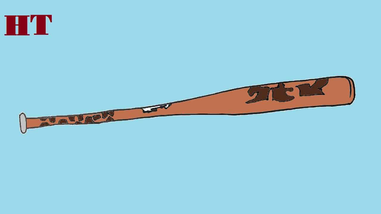How to Draw a Baseball Bat from free fire and pubg step by step