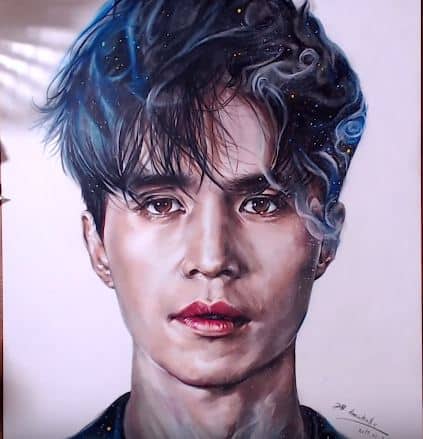 How to draw Grim Reaper(Lee Dong-wook) from the Korean TV series Dokkaebi