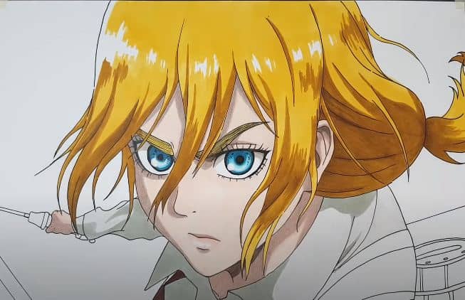 How to draw Historia From Attack On Titan