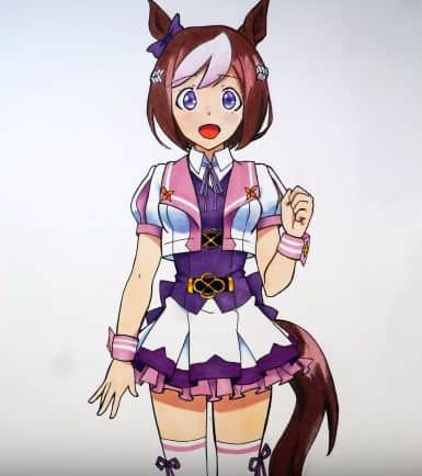 How to draw Special Week From Uma Musume Pretty Derby