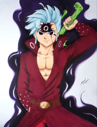 How to draw meliodas from the seven deadly sins