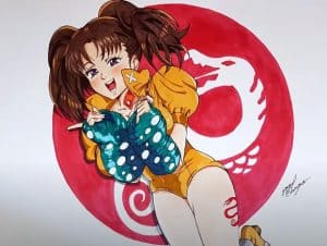 How to draw Diane From Nanatsu no taizai