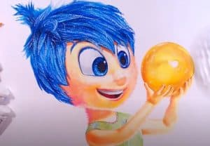 How to draw Joy from the movie Inside Out
