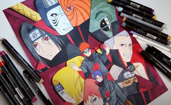 How to draw AKATSUKI Characters