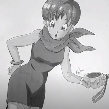 How to draw Bulma from Dragon Ball Z