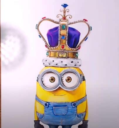 How to draw king bob minion step by step
