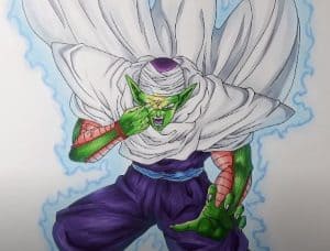 How to draw piccolo from dragon ball z step by step