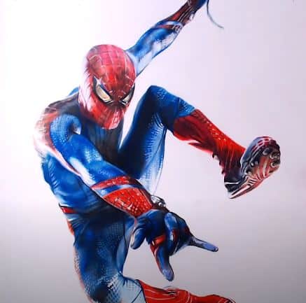 How to draw spiderman step by step full body