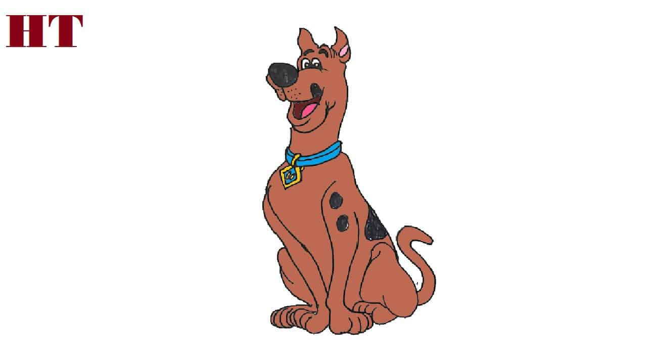 How to draw scooby doo step by step easy for beginners
