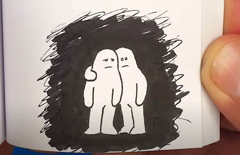 Feeling Sad and finding the creative zone – flipbook