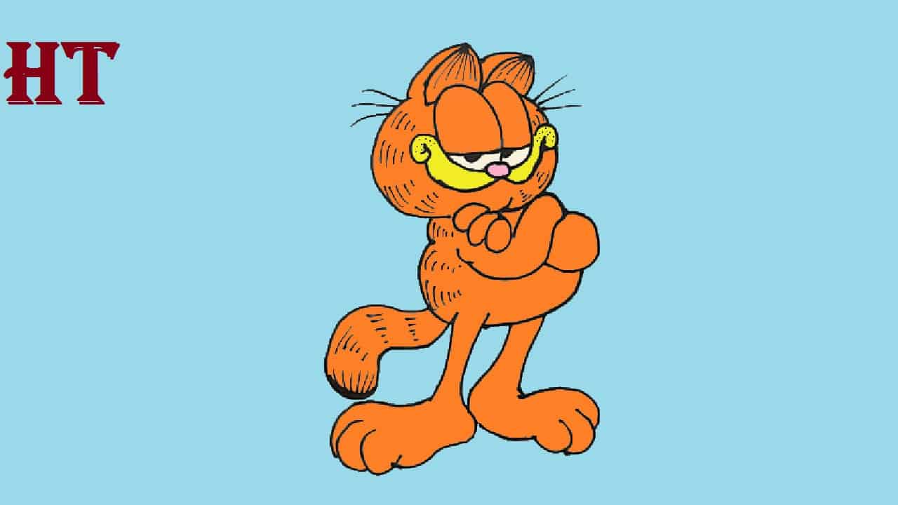 How to Draw Garfield Step By Step
