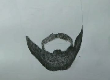 How to Draw a Beard easy for Beginners