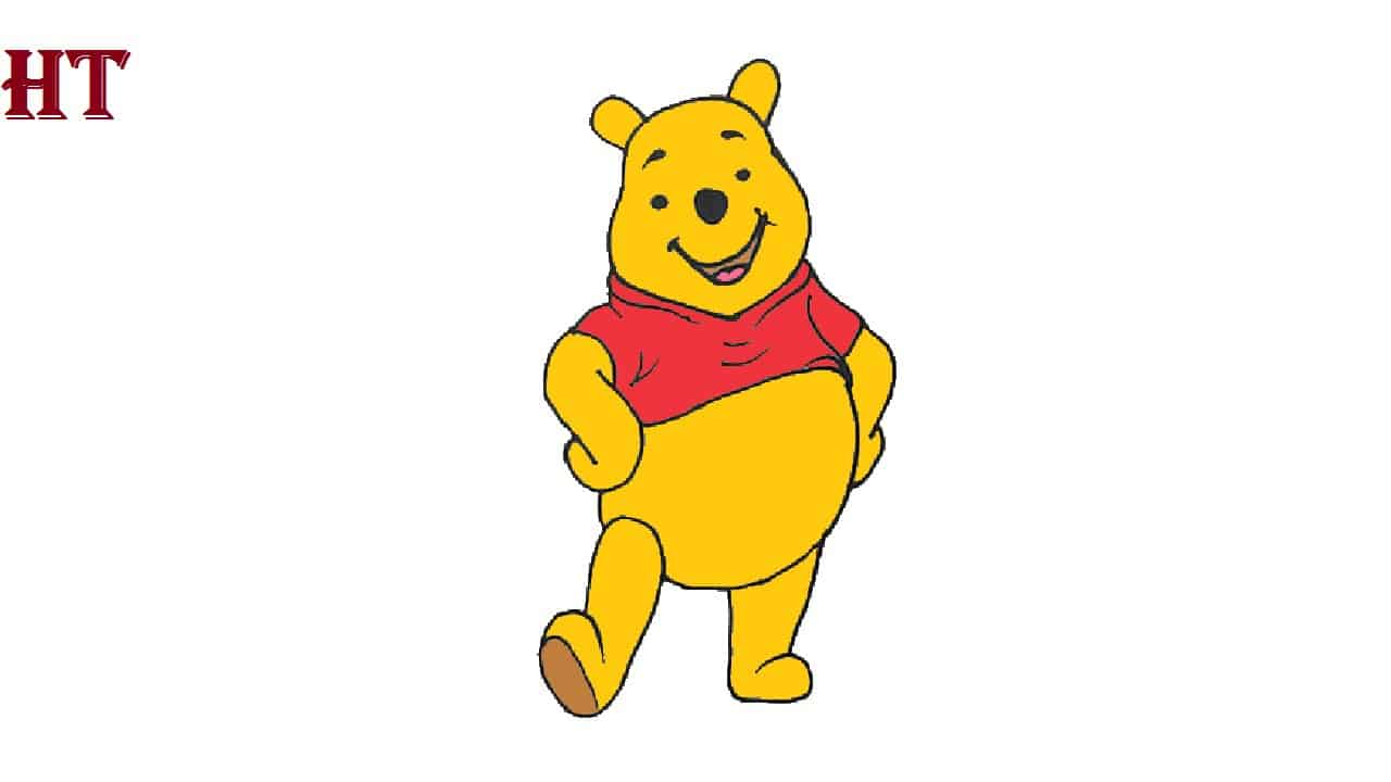 How to draw Winnie the pooh easy for beginners