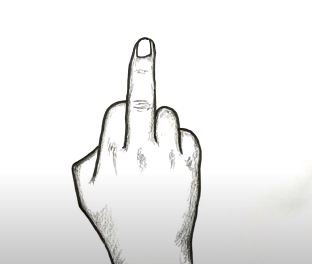 How to draw finger step by step | Hand With Pointing Finger