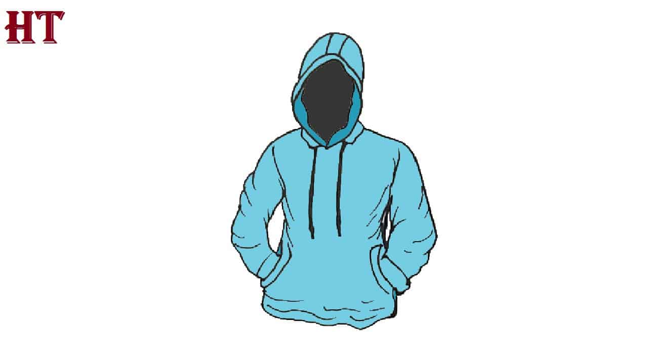 Hoodie Drawing step by step for Beginners