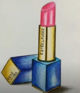 How To Draw a Lipstick Step by Step Easy