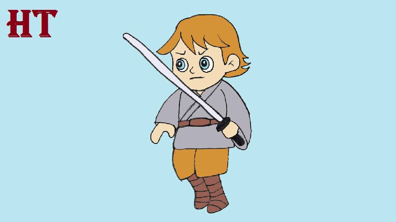 How to Draw Luke Skywalker Easy for Beginners