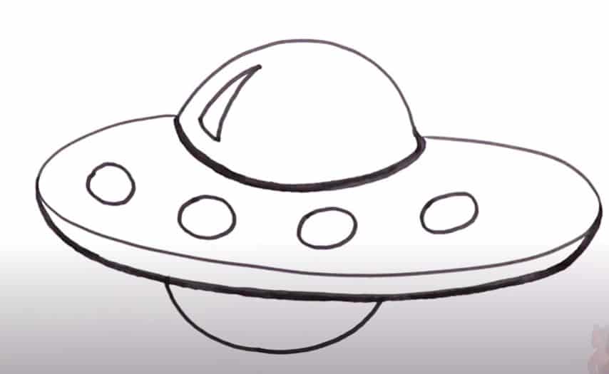 How to Draw a Spaceship Step By Step