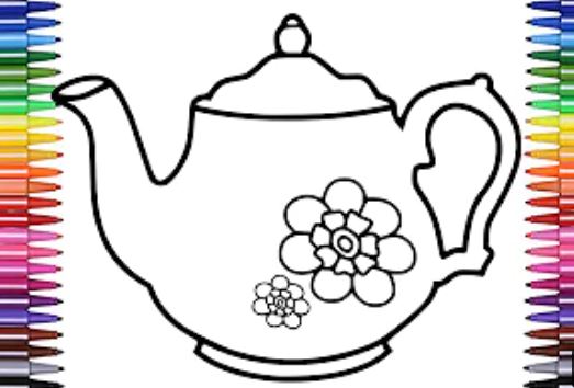 How to Draw a Tea Pot Step by Step